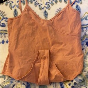 Blush/mauve spaghetti strap body suit PACSUN